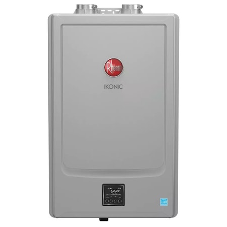 Rheem IKONIC 180 MBH Indoor Condensing Natural Gas/Propane Gas Tankless Water Heater Grey RTGH-SR10I